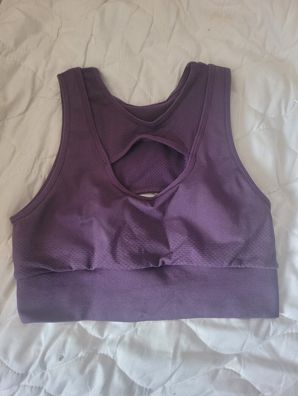FP Movement by Free People Purple Cutout Sports Bra